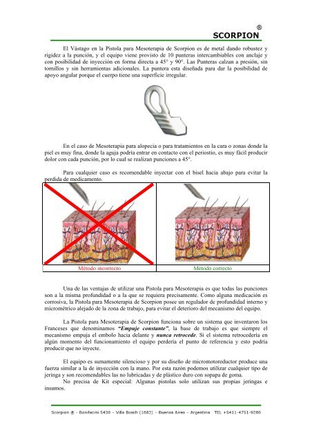 Pistolas Electrónicas “Scorpion” para Mesoterapia - Estheticnet