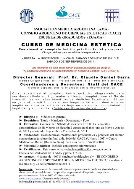 CURSO DE MEDICINA ESTETICA - Estheticnet