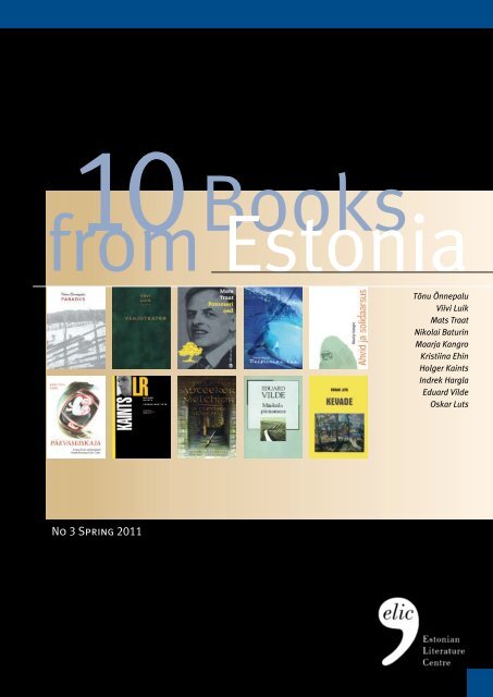 No 3 Spring 2011 - Estonian Literature