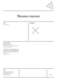 Mesures menors - Estrany de la Mota