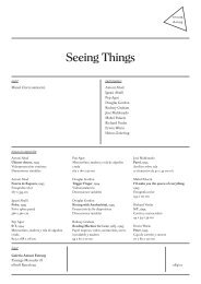 Seeing Things - Estrany de la Mota
