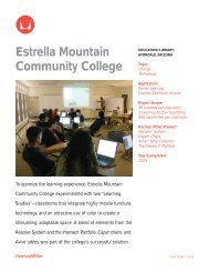 EMCC Learning Case Study - Estrella Mountain Community College