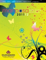Mariposa Literary Review 2011-2012 - Estrella Mountain ...