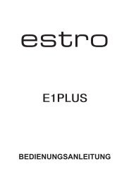 Bedienungsanleitung - Estro
