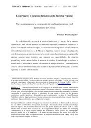 Los procesos y la larga duración en la historia regional - Estudios ...