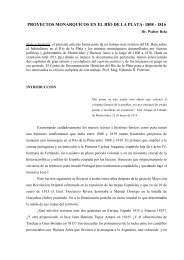 proyectos monarquicos en el río de la plata - Estudios Históricos