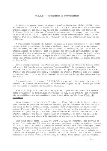 Cahier bimensuel de la section Sorbonne-Lettres ... - esu-psu-unef