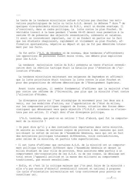 Cahier bimensuel de la section Sorbonne-Lettres ... - esu-psu-unef