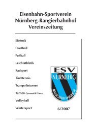 Eisenbahn-Sportverein Nürnberg-Rangierbahnhof Vereinszeitung