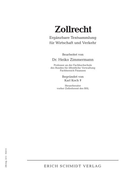 Zollrecht - Buchhandel.de