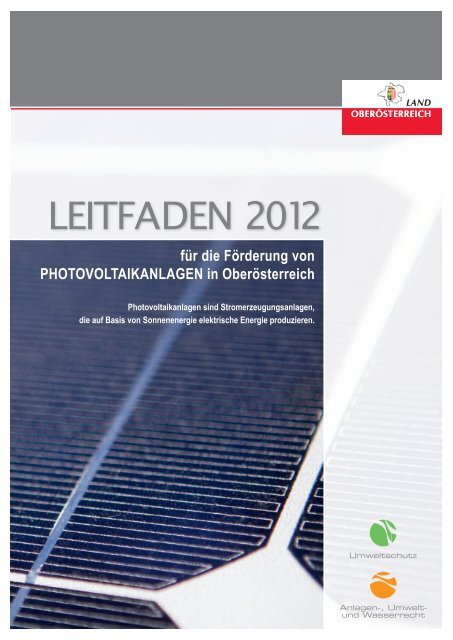 für die Förderung von Photovoltaikanlagen in oberösterreich