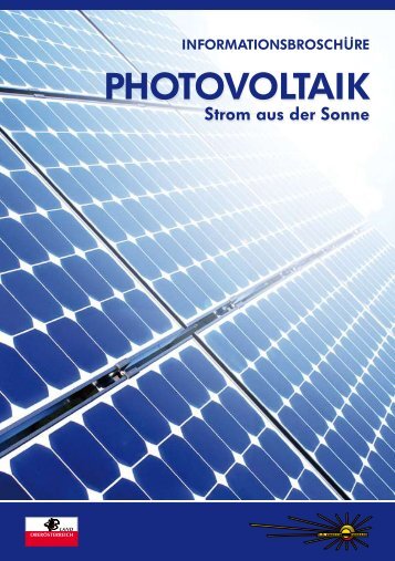 Broschüre "Photovoltaik - Strom aus der Sonne" - PV-Schule