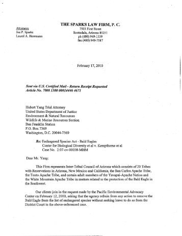 Letter to DOJ from plaintiffs