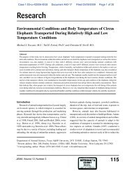 Environmental Conditions and Body Temperature of Circus ...