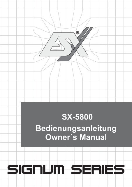 ESX Signum SX-5800 Amplifiers - Audio Design GmbH