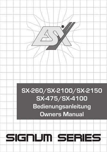 ESX Signum Series Amplifiers - Audio Design GmbH