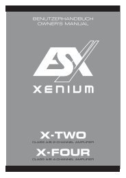 esx xenium x-two/x-four - Audio Design GmbH