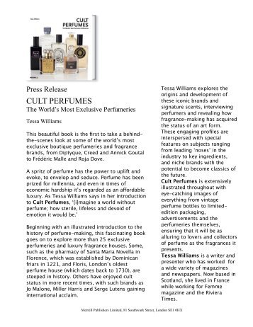 Cult Perfumes - Esxence, The scent of excellence