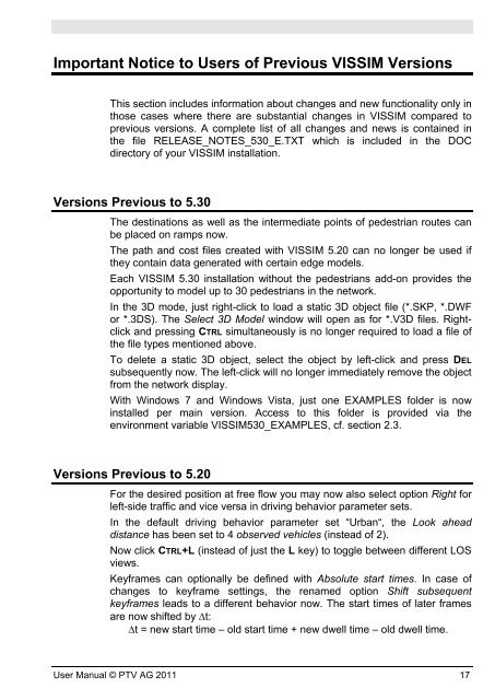 VISSIM 5.30-05 User Manual