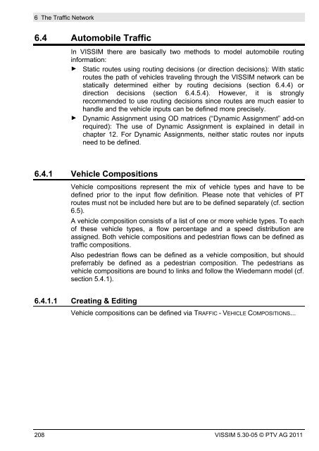 VISSIM 5.30-05 User Manual