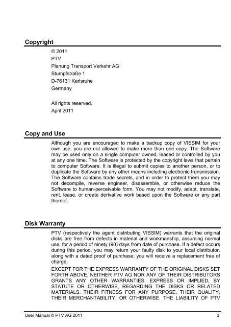 VISSIM 5.30-05 User Manual