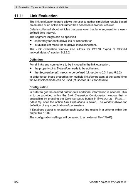 VISSIM 5.30-05 User Manual