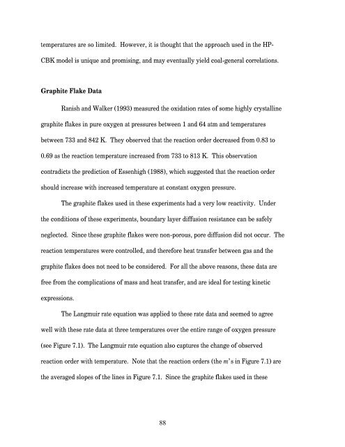 MODELING CHAR OXIDATION AS A FUNCTION OF PRESSURE ...