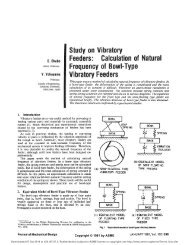 Study on Vibratory Feeders: Calculation of Natural Freq uency of ...