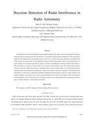 Bayesian Detection of Radar Interference in Radio Astronomy