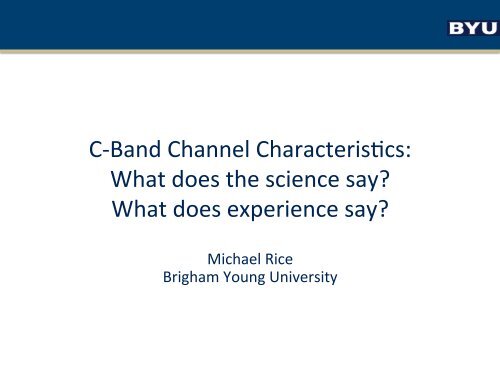 What does the science say? - Brigham Young University