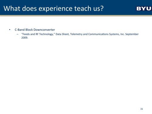 What does the science say? - Brigham Young University