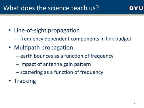 What does the science say? - Brigham Young University