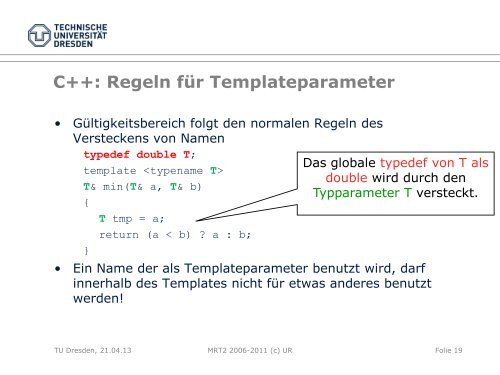 003-Folien: Standard Template Library und Templates