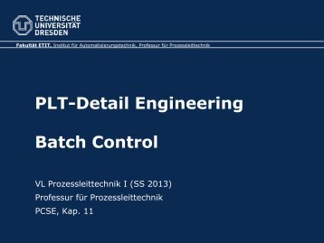 PLT-Detail: Batch Control