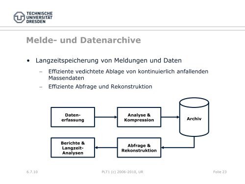 Das Leitsystem als Informationsdrehscheibe