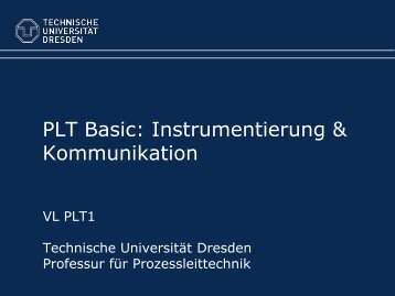 PLT-Basic: Instrumentierung & Kommunikationsengineering
