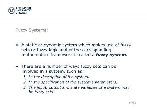 fuzzy system