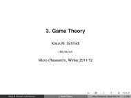 3. Game Theory - Economic Theory (Prof. Schmidt) - LMU