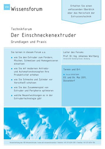 Der Einschneckenextruder - ETA Kunststofftechnologie GmbH