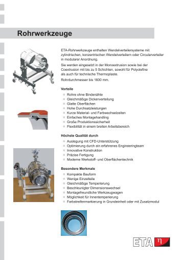 Rohrwerkzeuge - ETA Kunststofftechnologie GmbH