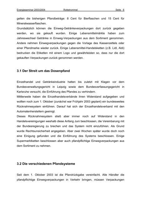 Agenda 21 und Abfallentsorgung - TU Berlin