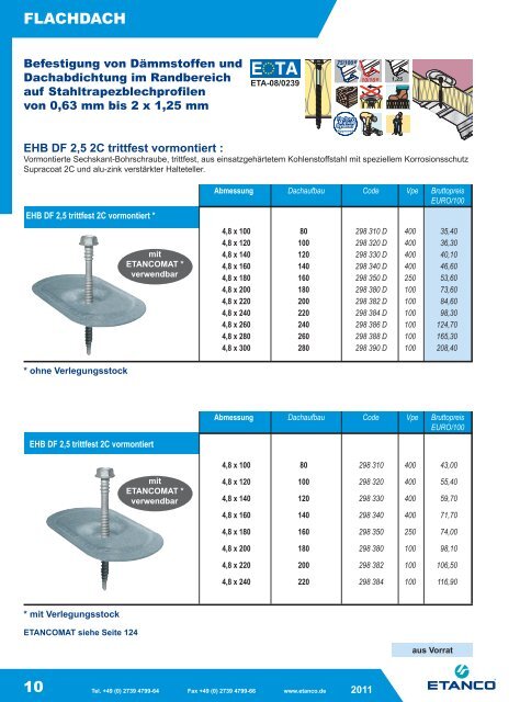 ETANCO Baubefestigungen Katalog 05-2011