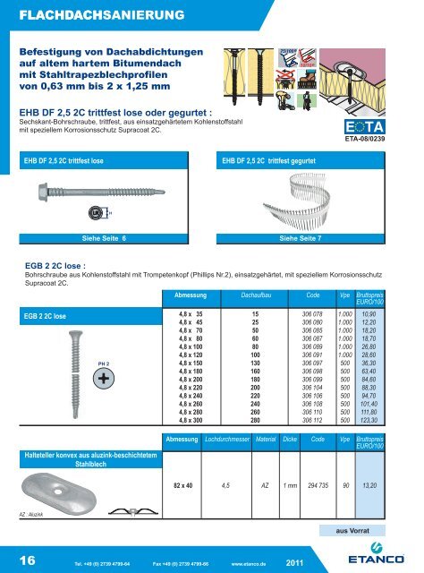 ETANCO Baubefestigungen Katalog 05-2011