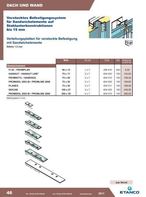 ETANCO Baubefestigungen Katalog 05-2011