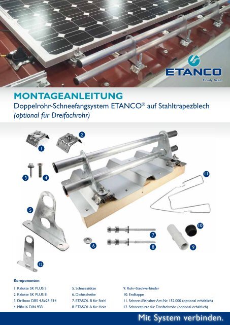 Montageanleitung Schneefang - Etanco