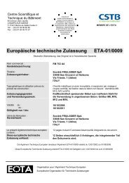 Europäische Technische Zulassung Bolzenanker FM-753 ... - Etanco