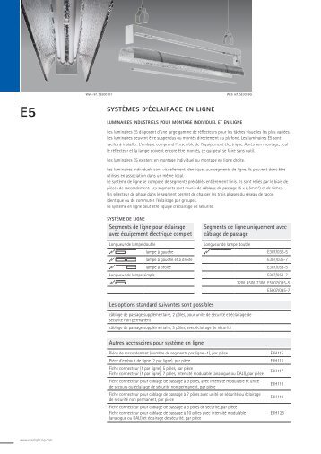 Système de ligne E3/E5 - ETAP Lighting