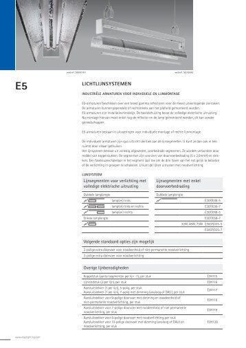 Lijnsysteem E3/E5 - ETAP Lighting