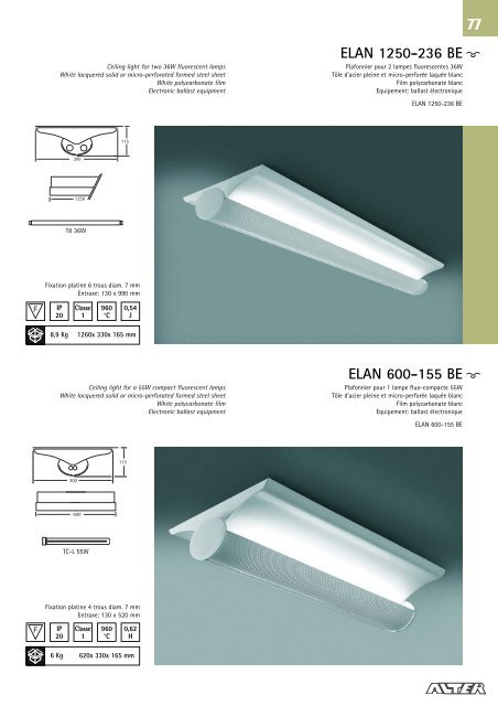 catalogue de produits - ETAP Lighting