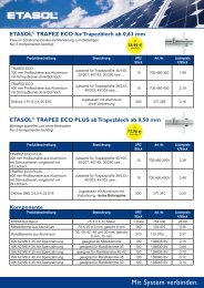 ECO PLUS fuer Trapezblech - Etasol-solar-zubehoer.de